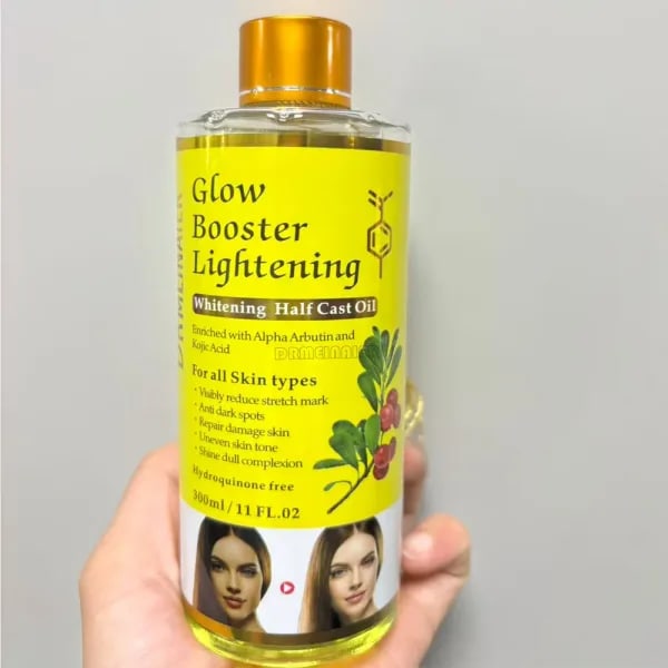 Suero blanqueador de alpha arbutina y ácido kójico, 200ml, potenciador de brillo, aceite fundido, Reduce las estrías y las manchas oscuras, repara daños en la piel