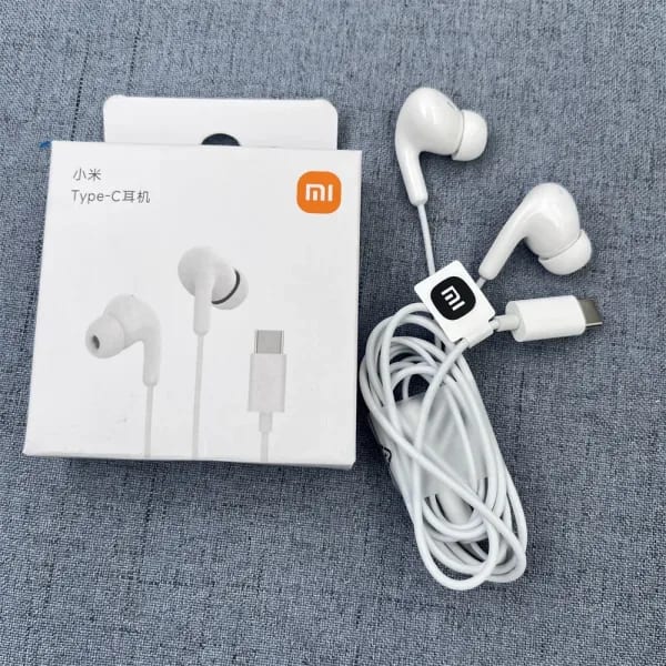 Audífonos Originales Xiaomi Tipo C, Auriculares Deportivos Estéreo con Control Alámbrico para Redmi, POCO, Huawei, Samsung
