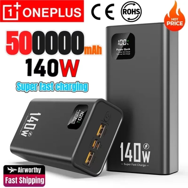 140W 100000mAh Power Bank PD 22,5 W carga rápida multipuerto cargador de batería portátil de alta capacidad para iPhone Samsung Xiaomi