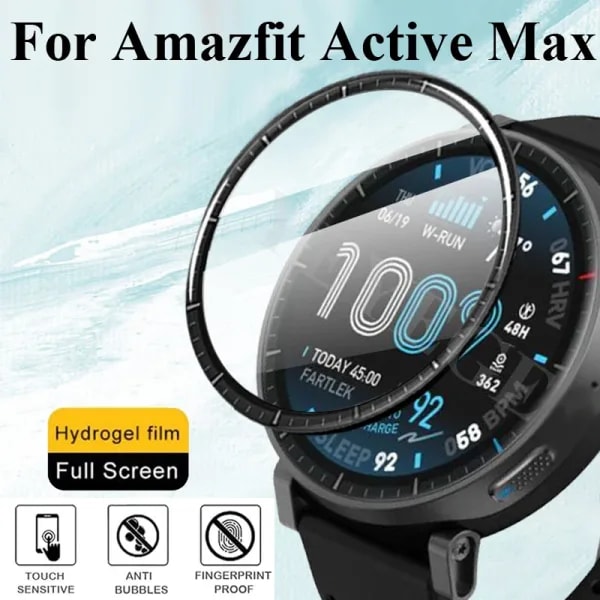 Protector de pantalla ultrafino para Amazfit Active Max, película protectora antiarañazos de TPU HD, accesorios para Amazfit Active Max, 1-5 unidades