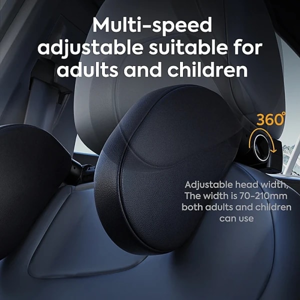 Almohada ajustable para reposacabezas de coche, soporte Cervical, espuma viscoelástica para viajes, alivio del dolor en el cuello, ajuste Universal BMW Mercedes Benz