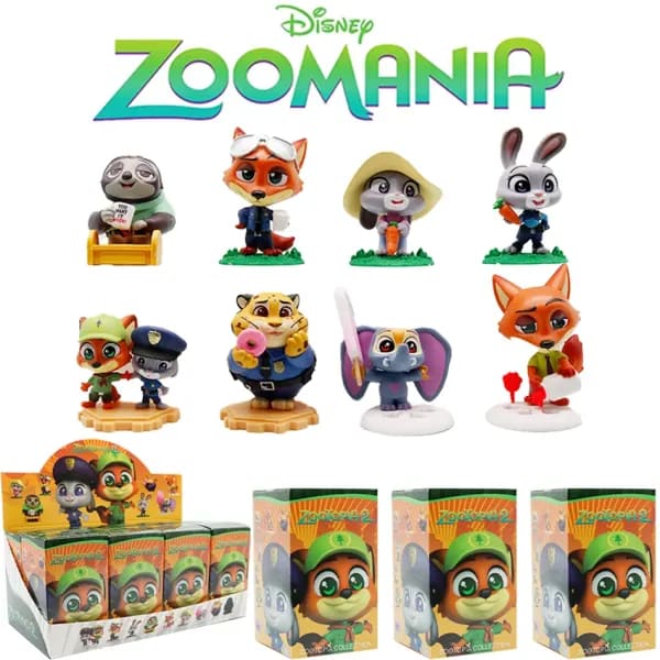 Caja ciega Original de Disney Zootopia, figura de acción de Nick Judy, caja misteriosa, figuras de Anime, modelo de colección de dibujos animados, 2026