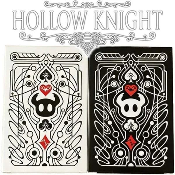 Juego de cartas de póker estándar Hollow Knight, juego de cartas en blanco y negro, grupo de cartas, juego de mesa creativo portátil, colección de regalos