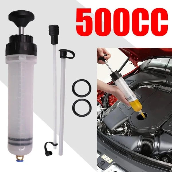 Bomba de aceite de jeringa para coche, Extractor de bomba de líquido, evacuador para aplicaciones automotrices, cambios de líquido de frenos, bomba de vacío de aceite manual