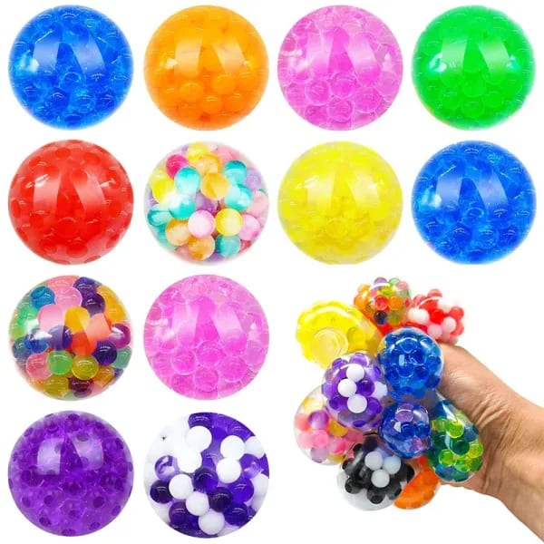 5/10/20 Piezas de Pelotas Antiestrés Coloridas, Juguetes Blandos para Aliviar el Estrés, Regalos para Fiestas de Cumpleaños Infantiles, Premios para el Aula