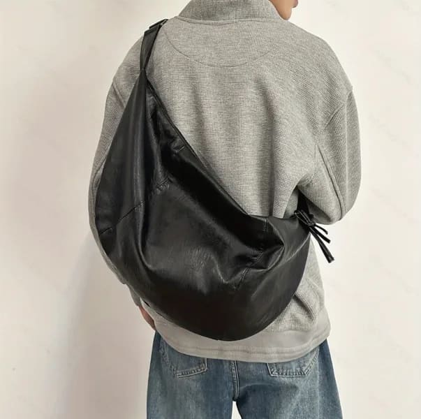 Bolso cruzado para hombre, informal, versátil, a la moda, de gran capacidad, mochila para deportes al aire libre ligera y sencilla