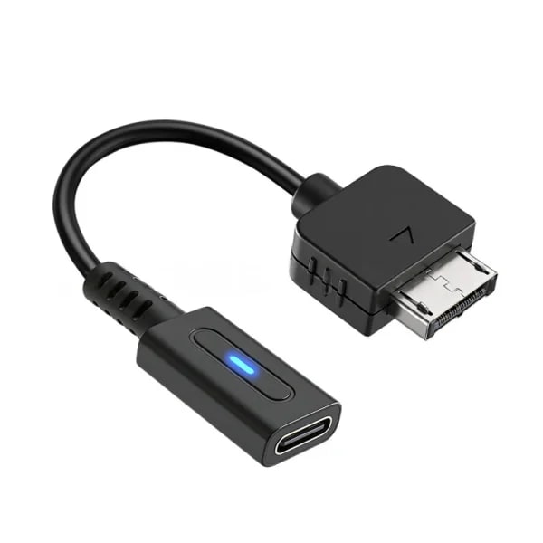 Cable USB C PD para Playstation Vita 1000, Adaptador de Carga Tipo C con LED, Cable Convertidor para Consola PS Vita 1000, Cable de Alimentación