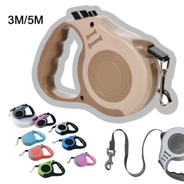 Correa Automática para Perros, 3M 5M, Retráctil y Extensible, para Perros Pequeños, Accesorios para Caminar al Aire Libre, Senderismo, Cachorros, Gatos, Cinturón de Tracción