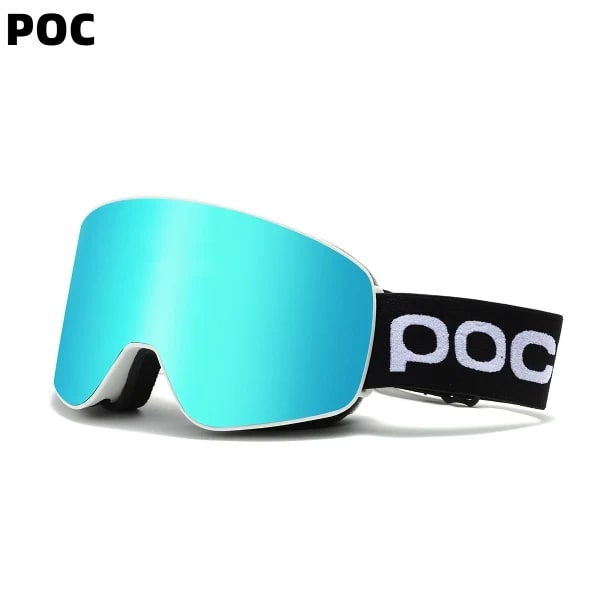 Gafas de esquí POC. Lentes de gafas con función de atracción por magnetización. Gafas de esquí antivaho de alta definición