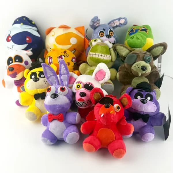 2026 cinco noches en Freddy Fnaf juguetes lindos de peluche muñeca Bonnie Bear Foxy muñecos de peluche de dibujos animados Freddy juguetes para niños regalos para fanáticos