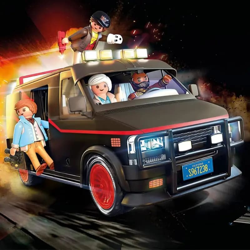 Furgoneta El Equipo A de Playmobil con 69 piezas