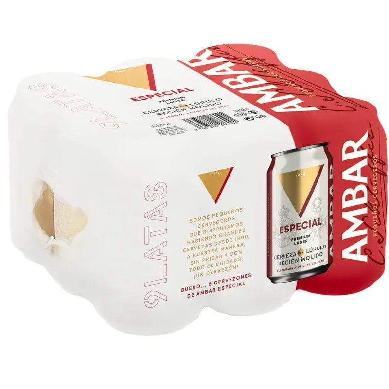 Pack x72 latas de cerveza Ambar 33cl