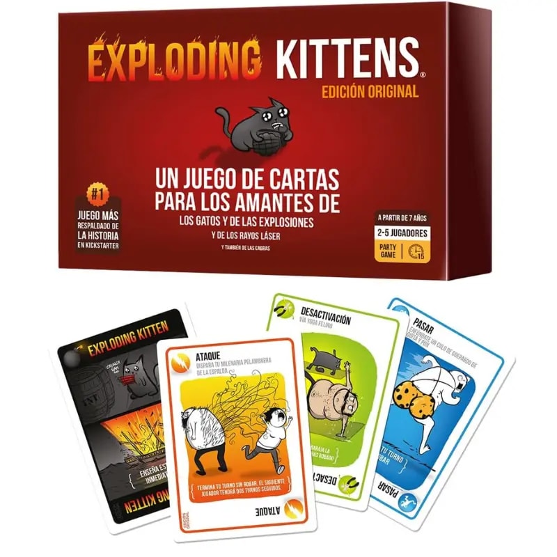 Juego de cartas Exploding Kittens (Gatitos Explosivos)