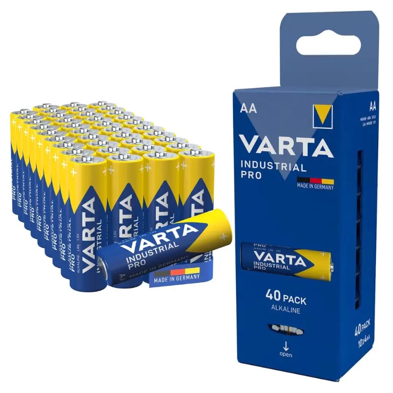 Pack x100 pilas alcalinas AA Varta