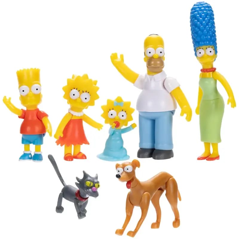 Pack x7 figuras Los Simpsons