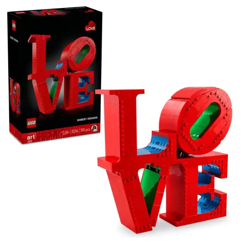 Maqueta 3D LEGO Art LOVE con 791 piezas