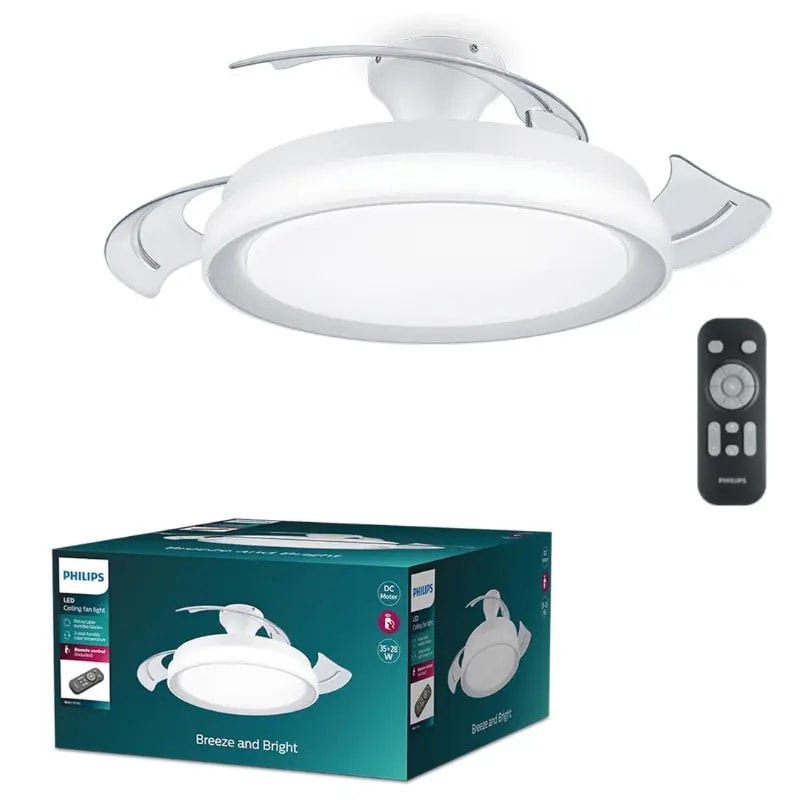 Ventilador de techo Philips Bliss con luz 28W