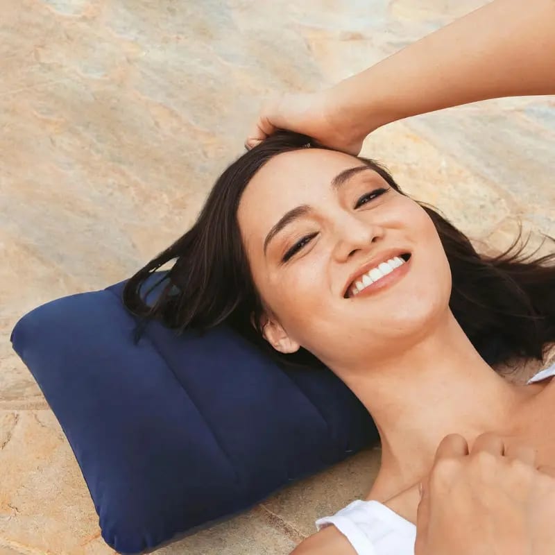 Almohada hinchable flocada Intex 43x28x9 cm