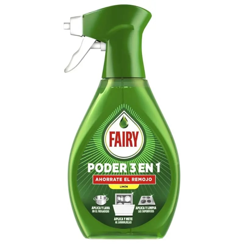 Pack 3x Fairy Poder Sin Remojo Spray 650ml + 2 Recambios 500ml