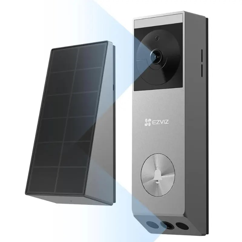 Timbre Inalámbrico Exterior EZVIZ EP3x Pro con Doble Cámara y Panel Solar