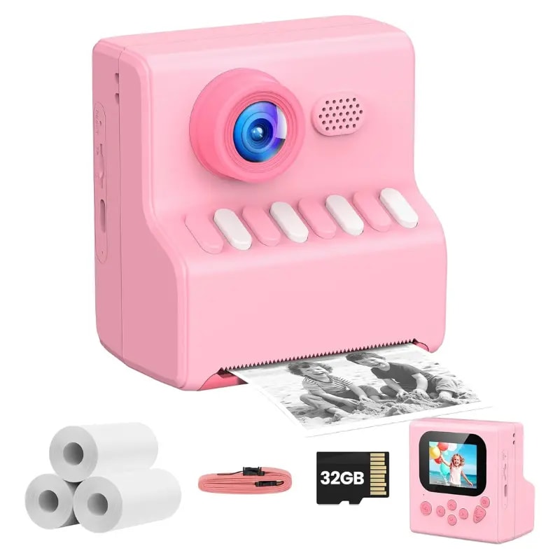 Cámara fotos infantil 32GB + 3 rollos de papel [OFERTA]