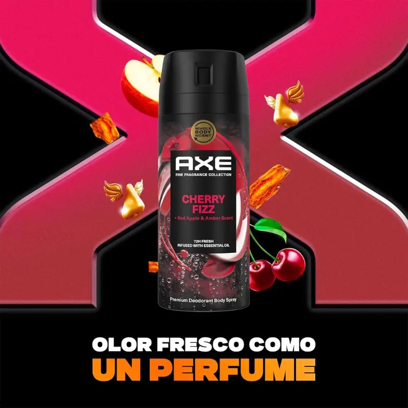 Pack x3 desodorante Axe Cherry Fizz [OFERTA]
