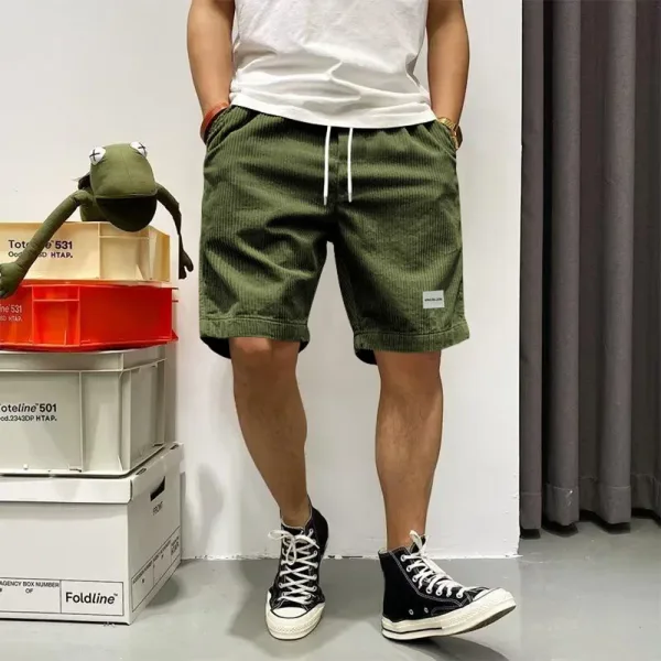 Pantalones cortos de verano para hombre, pantalones cortos de pana, pantalones cortos holgados de baloncesto, pantalones de chándal informales para hombre, pantalones cortos deportivos con cintura elástica