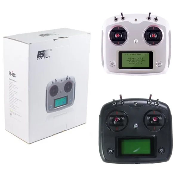 FLYSKY FS-i6S i6S 2,4G 10CH AFHDS 2A transmisor de acelerador centrado iA6B iA10B receptor caja de venta al por menor para coches RC barcos Drone Juguetes