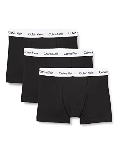Calvin Klein Trunk 3pk 0000u2662g Bóxer, Negro (Black), L Hombre
