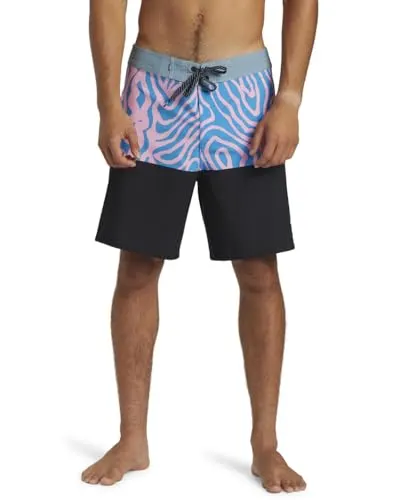 Quiksilver Surfsilk Straight Leg 18", Bañador para Hombre, Crown Blue, 28W