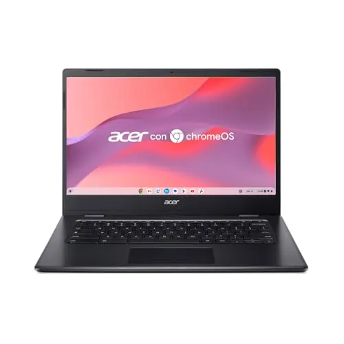 Acer Chromebook 314 CBOA314-1H-C5CQ, Ordenador Portátil 14" FullHD LCD (Intel Celeron N4500, 4GB RAM, 128GB SSD, Intel UHD Graphics, ChromeOS) Negro, Teclado QWERTY Español
