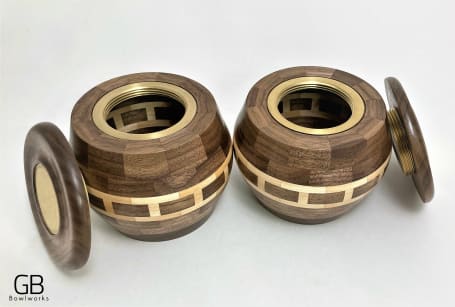 Hand turned wooden bowls