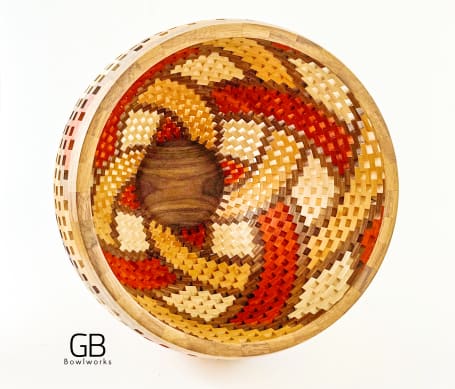 Hand turned wooden bowls