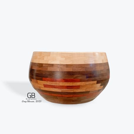 Hand turned wooden bowls
