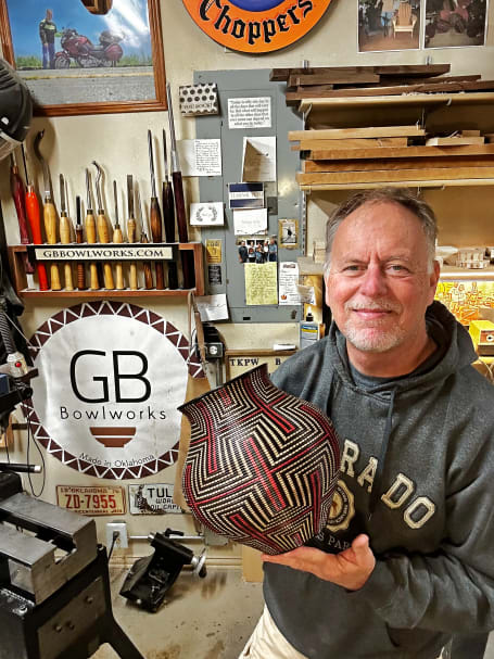 Hand turned wooden bowls