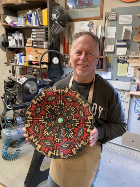 Hand turned wooden bowls