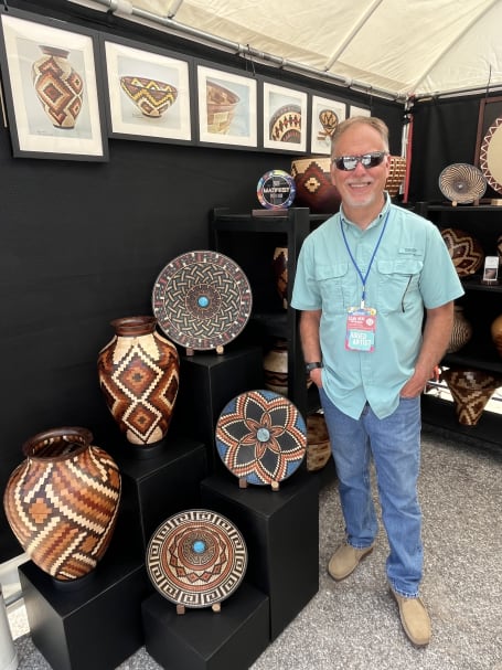 Hand turned wooden bowls