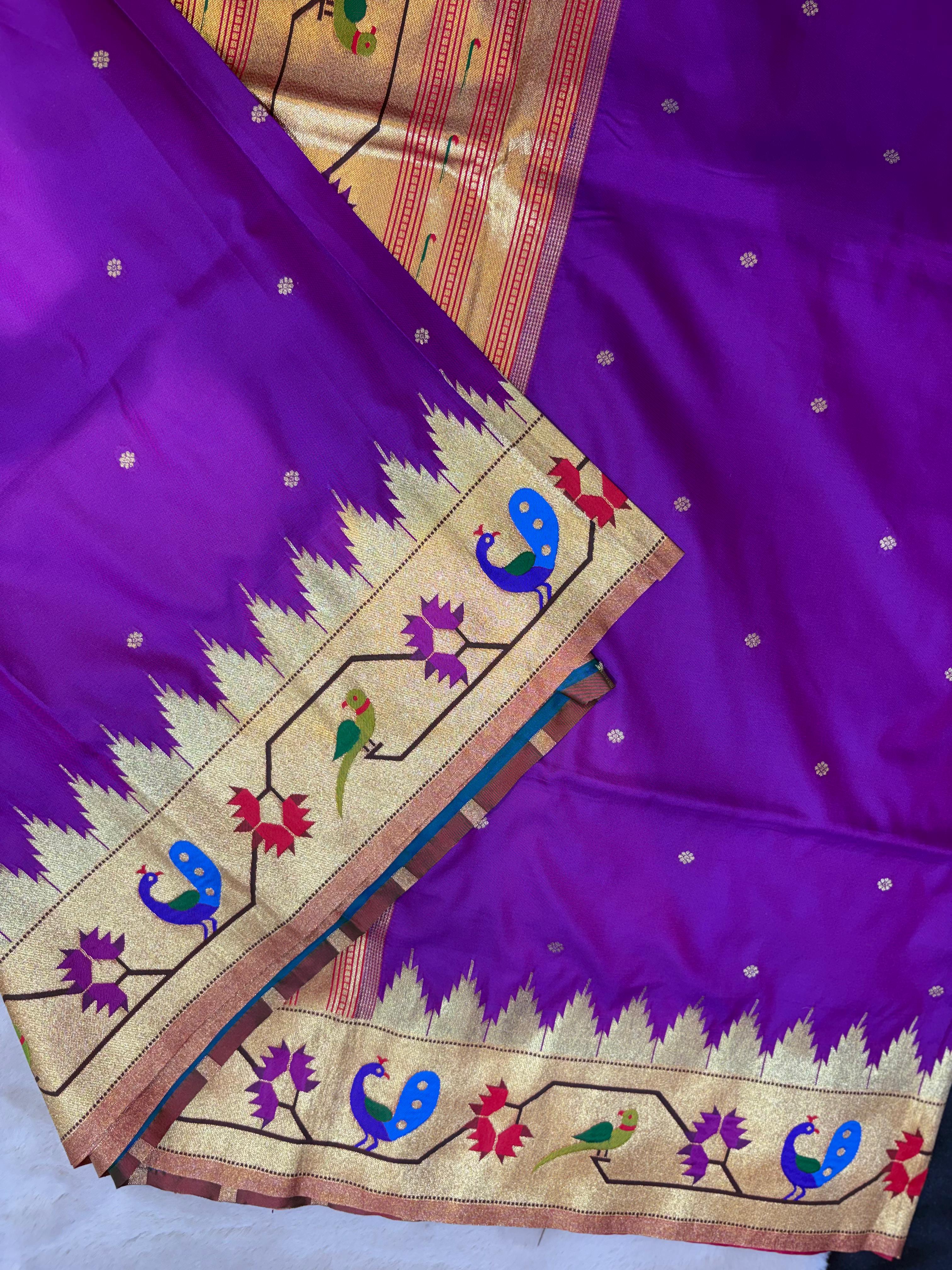 Buy Royal Purple Paithani from our Paithani collection