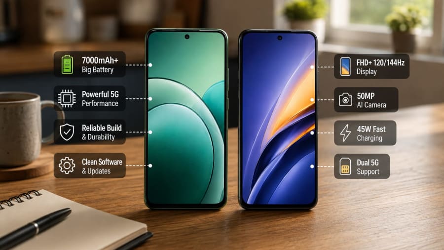 Comparision between two phones