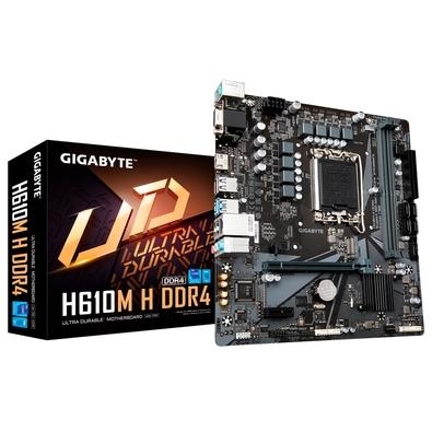 Placa Mãe Gigabyte H610M (rev. 1.0), Intel LGA1700, H610, DDR4, mATX - H610M H DDR4