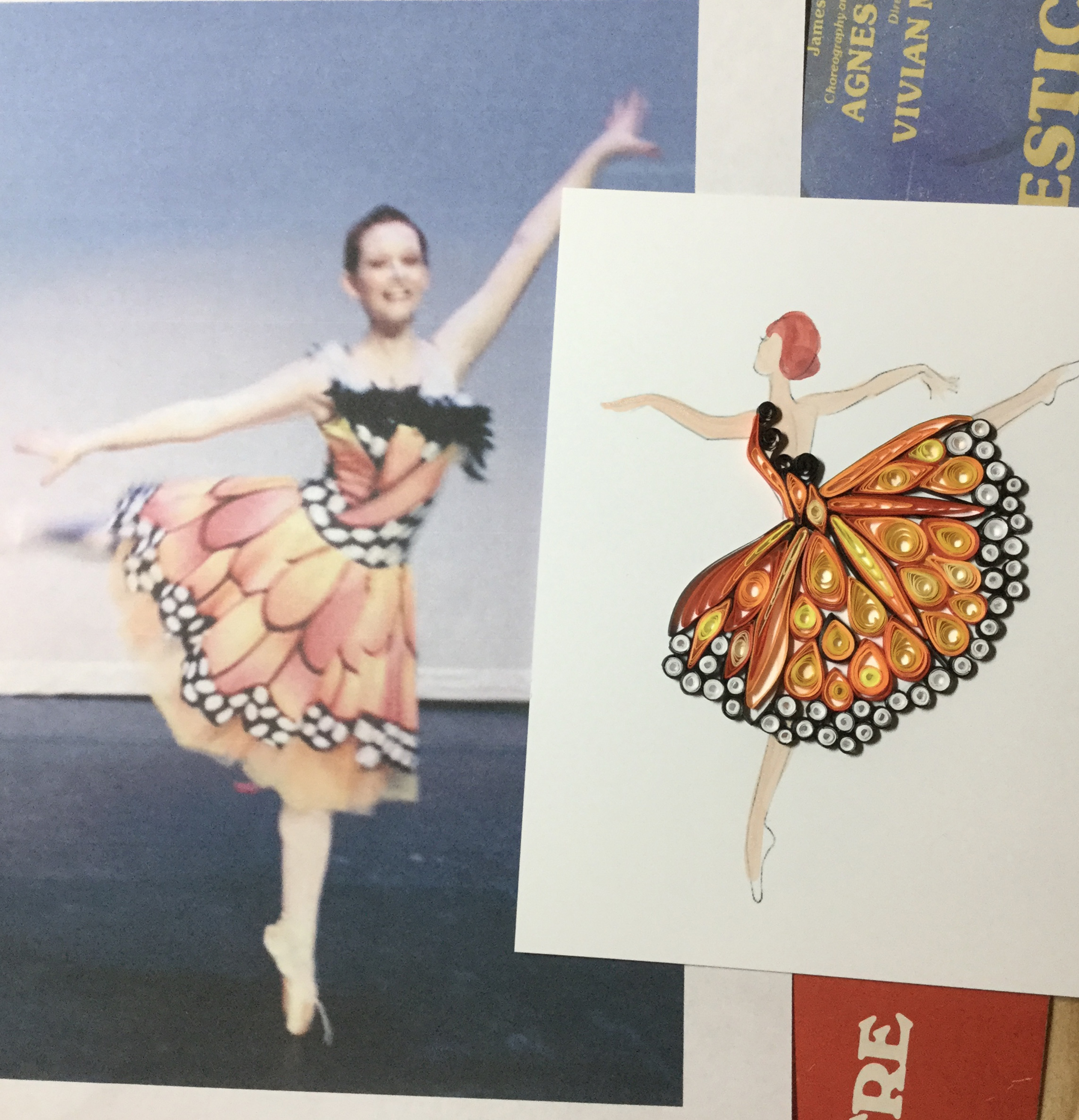 Before And After Recital Butterfly