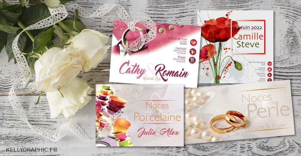 Faire-part et Plans de Tables Noces de mariage