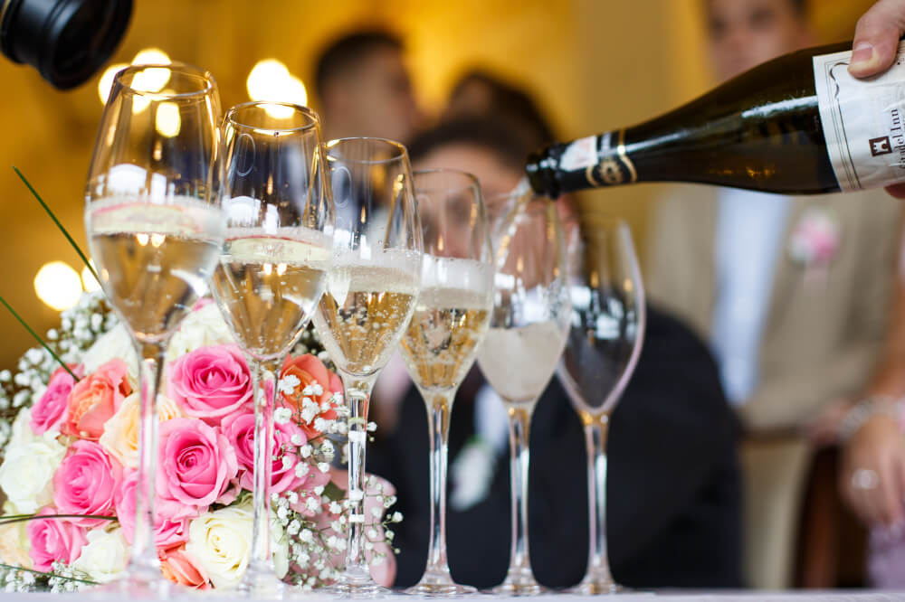 Plan de table mariage vin et champagne