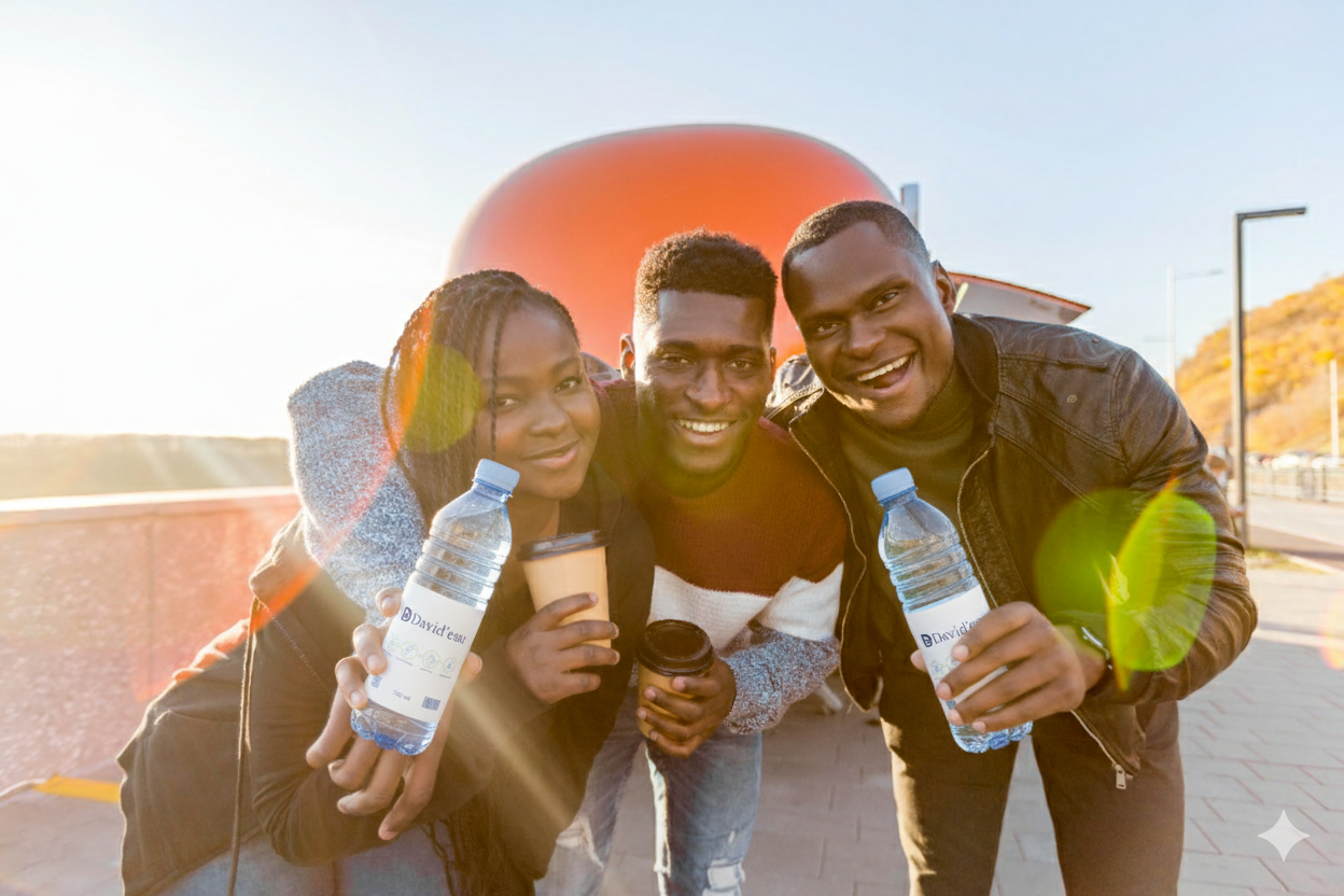 A group of happy people enjoying themselves at the beach.