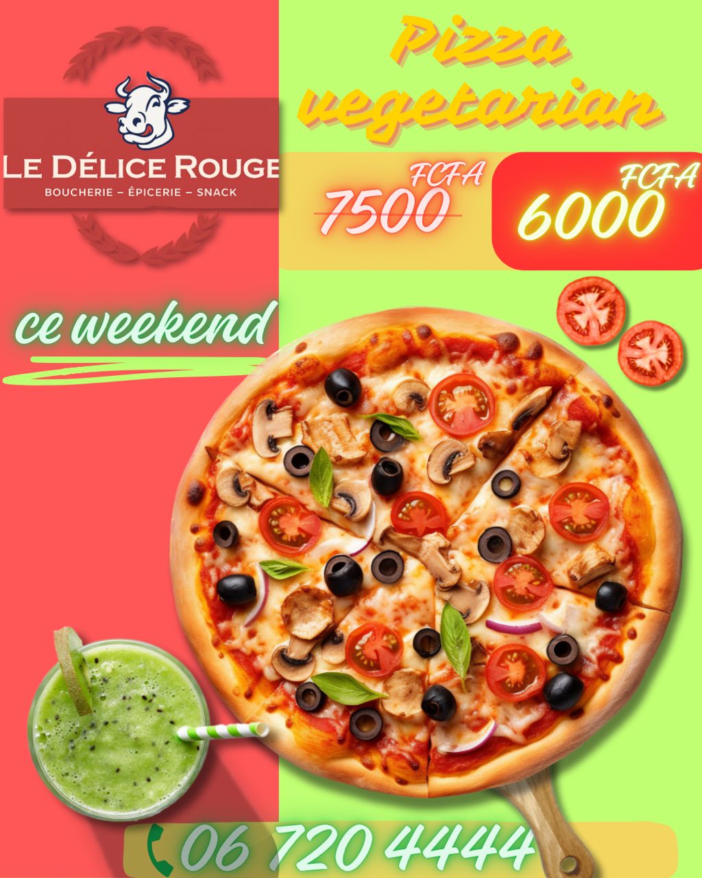 Pizza delice rouge