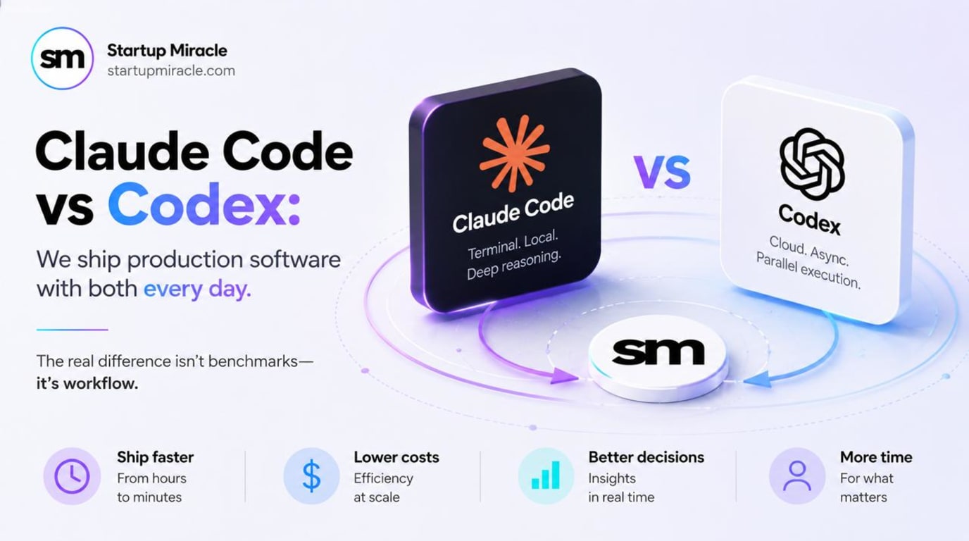 Claude Code vs Codex: We Ship Production Software With Both Every Day. The Real Difference Isn’t Benchmarks — It’s Workflow.