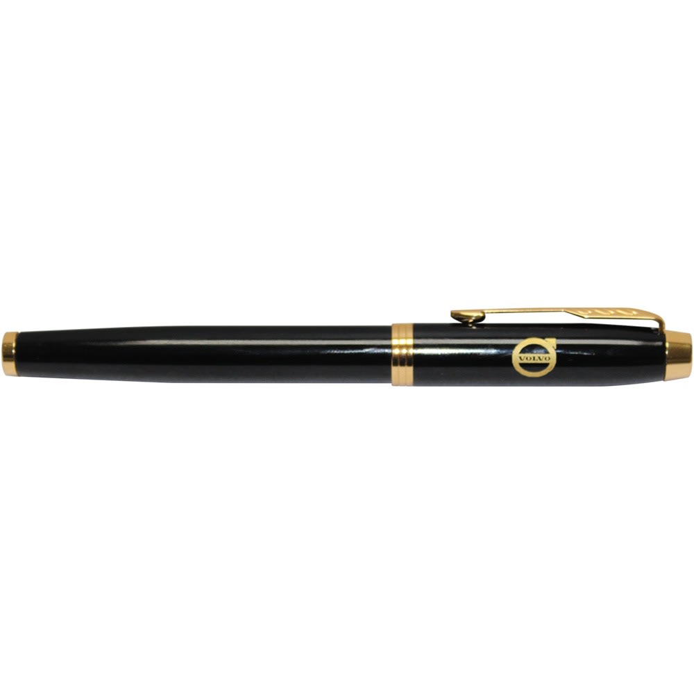 Volvo IM Lacque Black/Gold Trim Rollerball - default