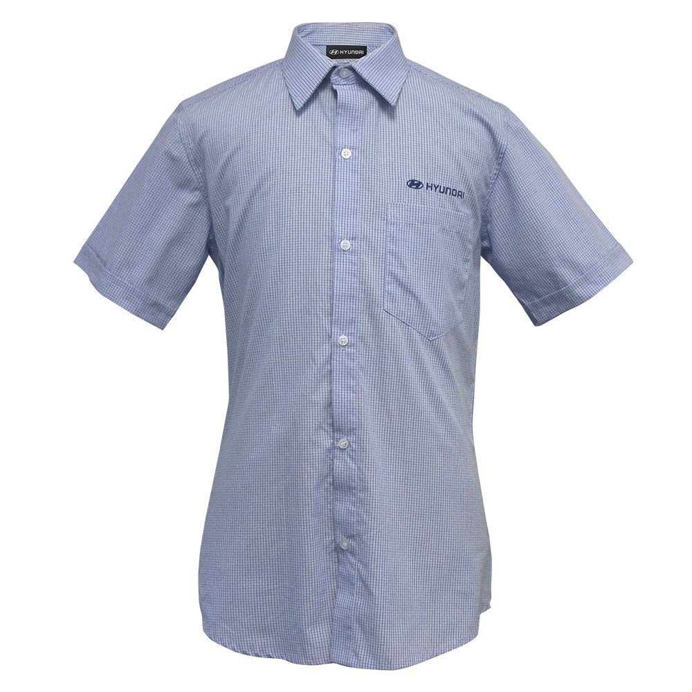 HYUNDAI LADIES SHORT SLEEVE MICRO CHECK SHIRT - default