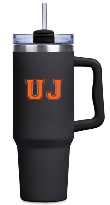 UJ VARSITY STAINLESS STEEL VACUUM MUG - CHARCOAL - default