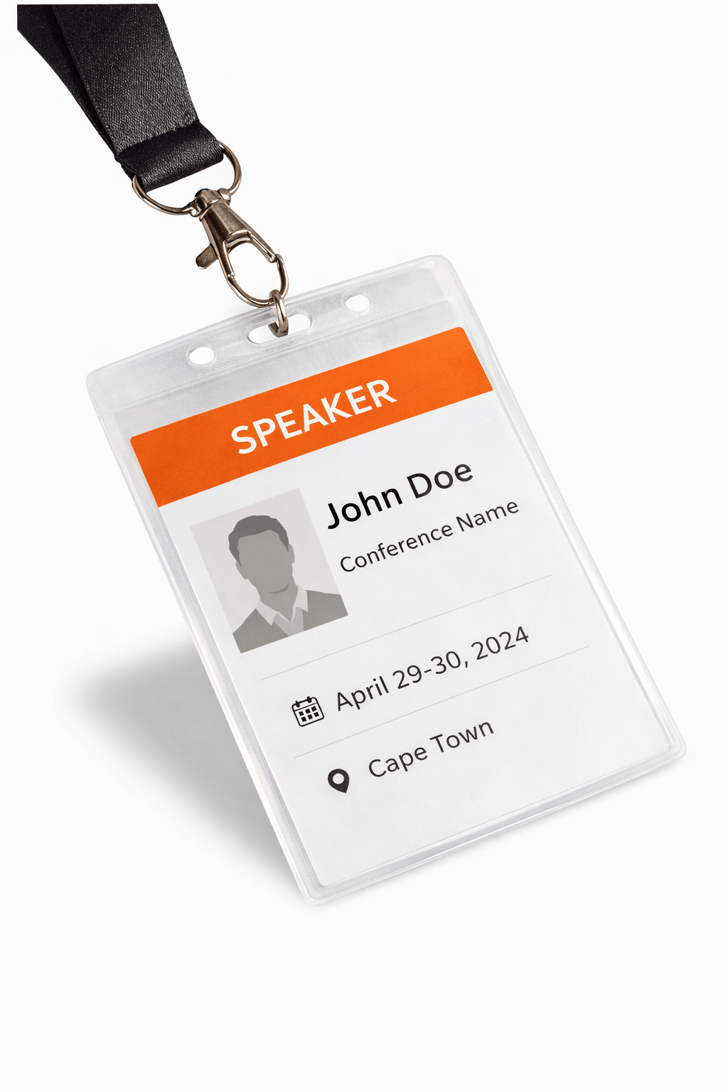 UJ UNBRANDED LANYARD CONFERENCE POUCH -12 CM X 9.8CM - default